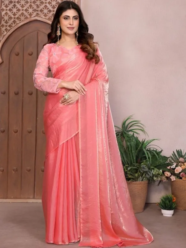 Pink_Bomkai_Silk_Floral_Embellished_Saree_For_Women
