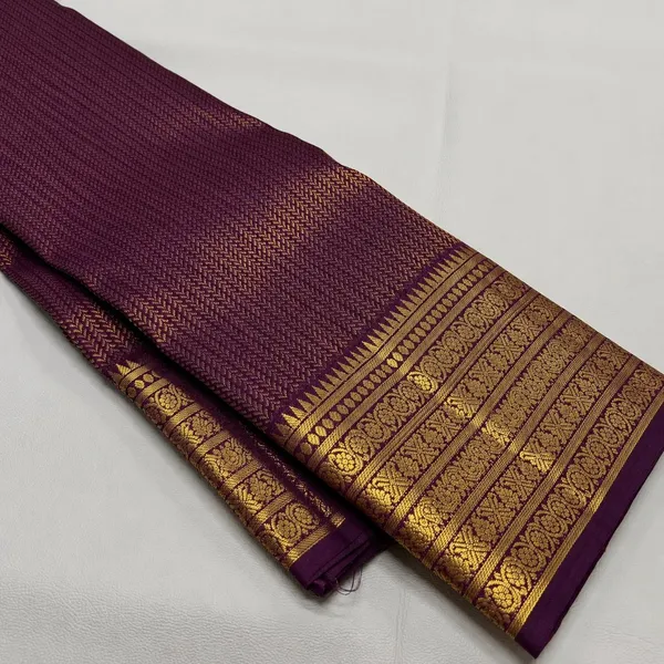 Purple_Banarasi_Soft_Silk_Woven_Gold_Border_Saree_For_Women