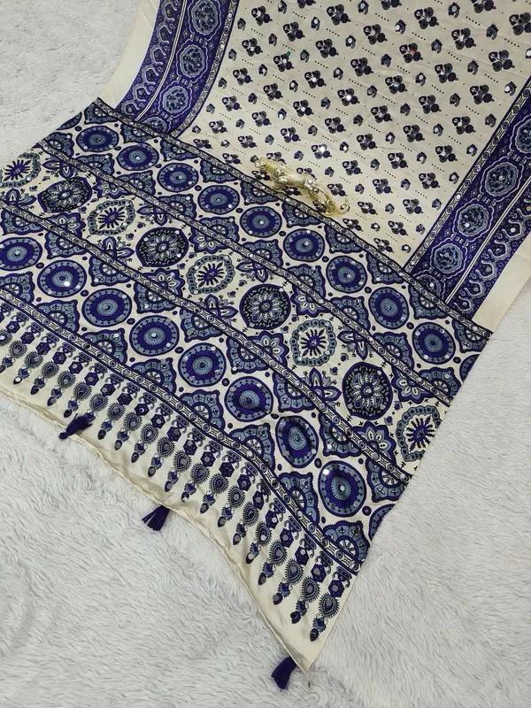 White_Satin_Silk_Printed_Saree_For_Women
