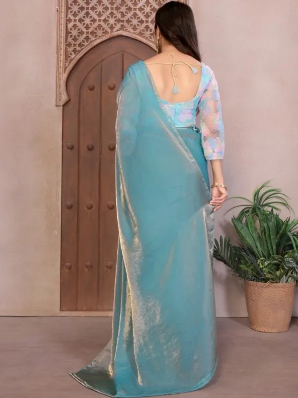 Blue_Bomkai_Silk_Floral_Embellished_Saree_For_Women