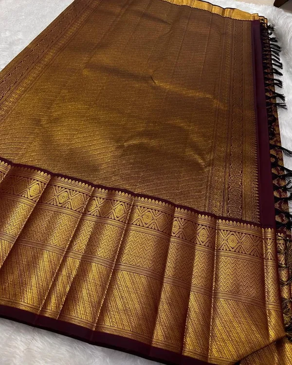 Brown_Banarasi_Soft_Silk_Woven_Zari_Border_Saree_For_Women