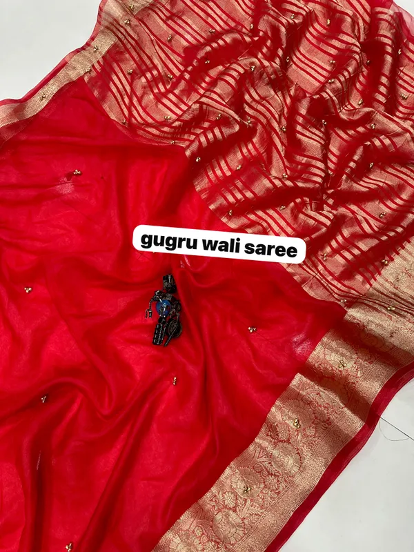 Red_Cotton_Silk_Striped_Pallu_Saree_For_Women