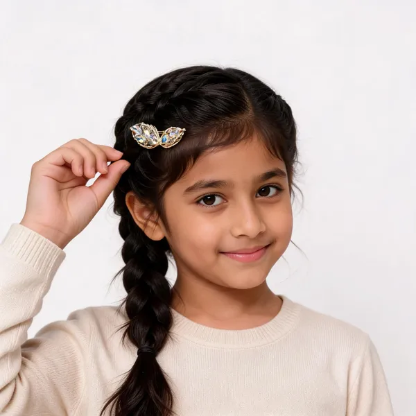 Crystal_Leaf_Hair_Clip_Gold_Filigree_Barrette_For_Women