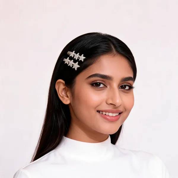 Crystal_Pav_Five_Pointed_Star_Silver_Hairclip