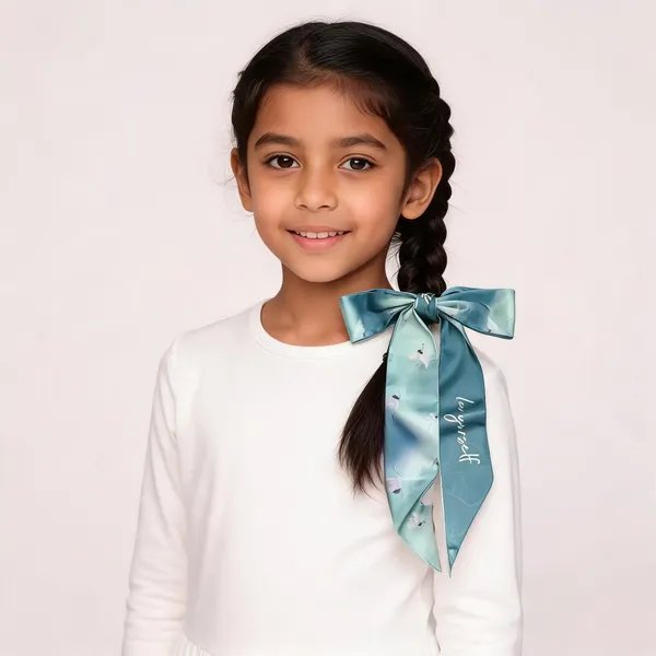 Green_Wave_Flying_Crane_Print_Hair_Tie_Scarf