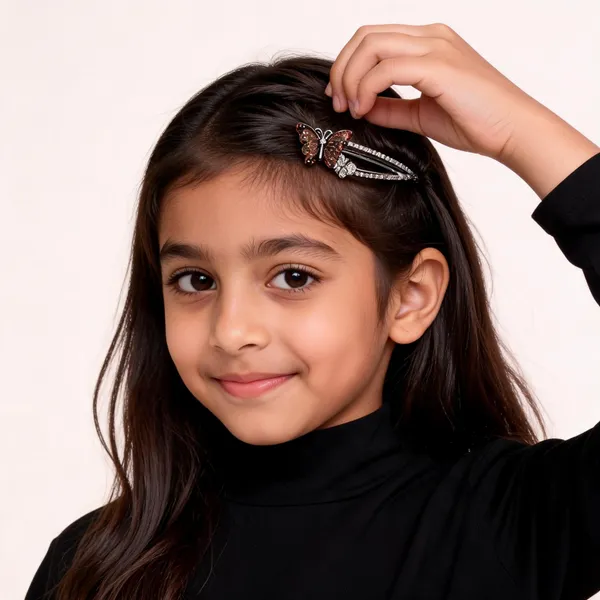 Gunmetal_Black_Butterfly_Hair_Clip_For_Women