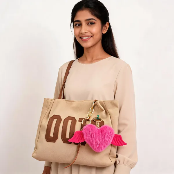 Heart_Shape_Bag_Charm_Hot_Pink_Plush_Winged_Heart