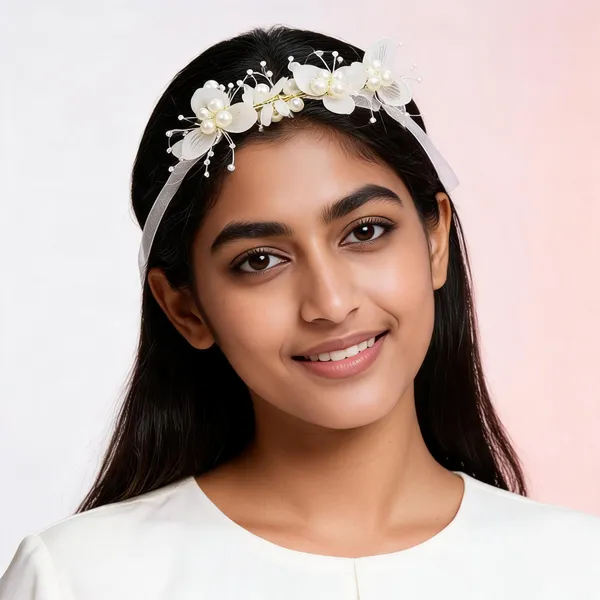 White_Flower_Headband_Wrist_Corsage
