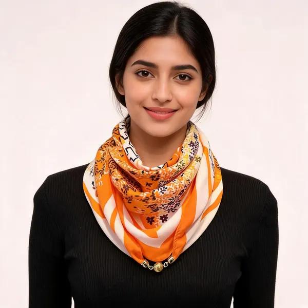 Floral_Print_Triangle_Scarf_Travel_Neck_Warmer_For_Women