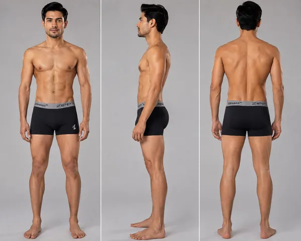 Mens_Microfiber_Modal_Lycra_Truncks_Black_With_Light_Grey_Waistband