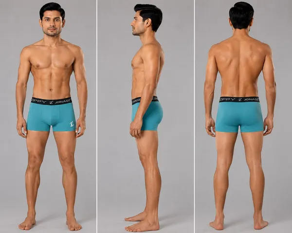 Mens_Microfiber_Modal_Lycra_Truncks_Teal_/_Turquoise_Blue-Green_With_Black_Waistband