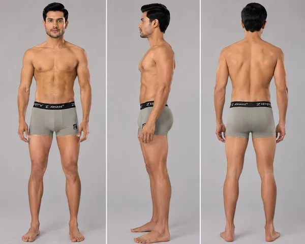 Mens_Microfiber_Modal_Lycra_Truncks_Taupe_/_Khaki_Beige_With_Black_Waistband