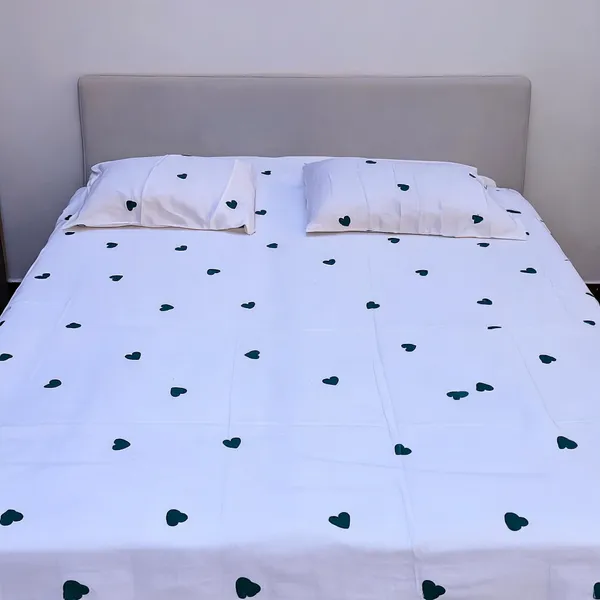 White_Fine_Cotton_King_Size_Bedlinen_For_Home_&_Decor
