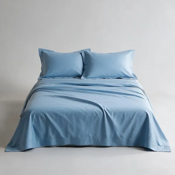 Sky_Blue_Fine_Cotton_King_Size_Bedlinen_For_Home_&_Decor