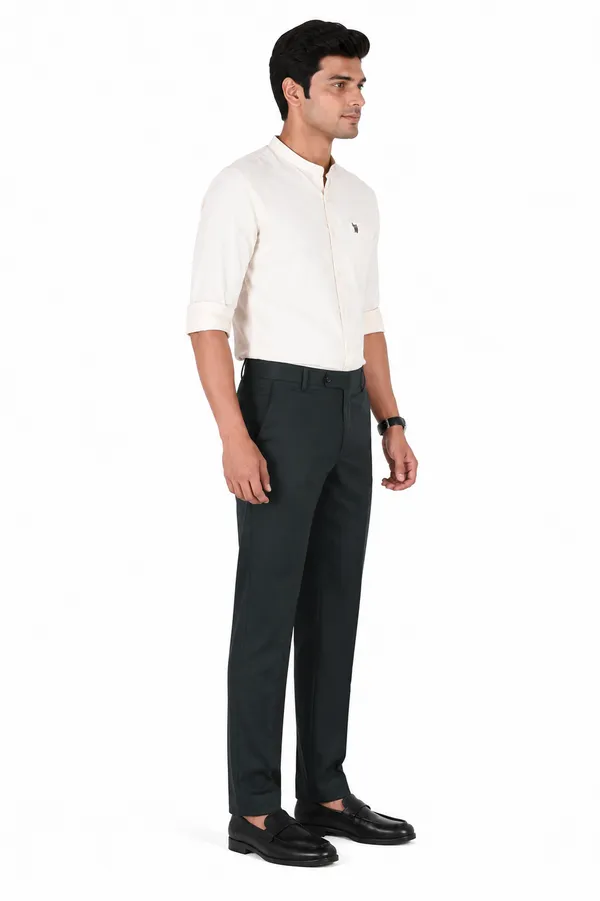 The_DS_Men's_Cotton_Touch_Regular_Fit_Casual_Trouser_|_Solid_Mid_Rise_Casual_Wear_Pant_|_Black