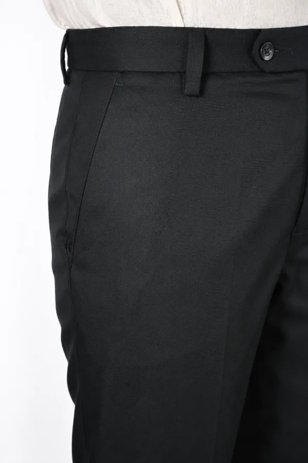 The_DS_Men's_Cotton_Touch_Regular_Fit_Casual_Trouser_|_Solid_Mid_Rise_Casual_Wear_Pant_|_Black