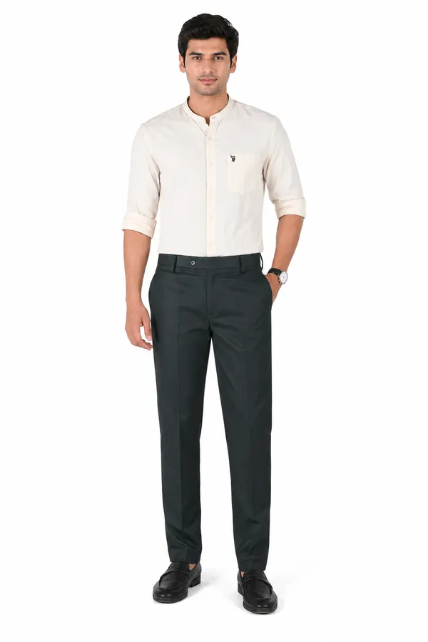 The_DS_Men's_Cotton_Touch_Regular_Fit_Casual_Trouser_|_Solid_Mid_Rise_Casual_Wear_Pant_|_Black