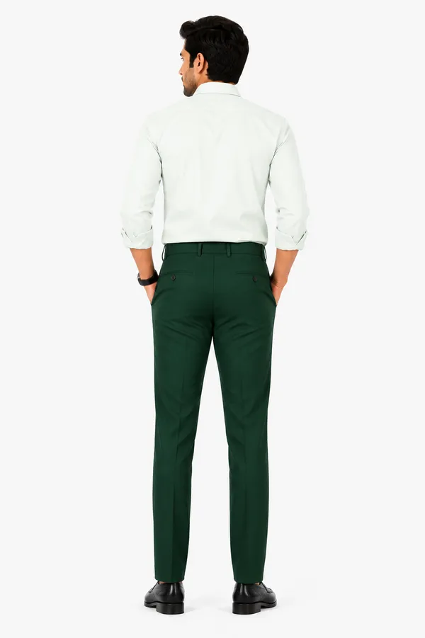 The_DS_Men's_Cotton_Touch_Regular_Fit_Casual_Trouser_|_Solid_Mid_Rise_Casual_Wear_Pant_|_Bottle_Green