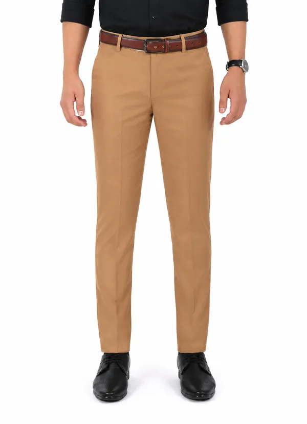 The_DS_Men's_Cotton_Touch_Regular_Fit_Casual_Trouser_|_Solid_Mid_Rise_Casual_Wear_Pant_|_Camel_Brown