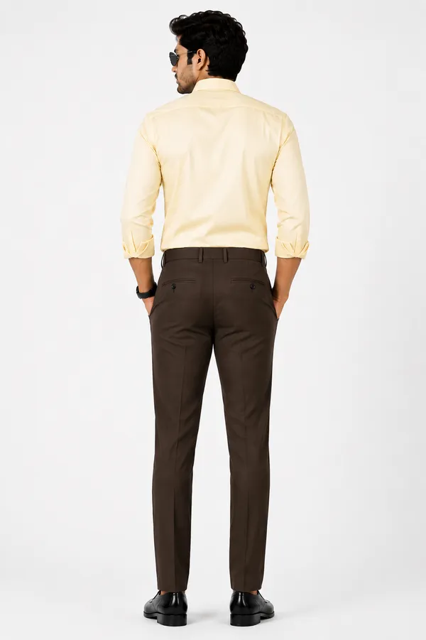 The_DS_Men's_Cotton_Touch_Regular_Fit_Casual_Trouser_|_Solid_Mid_Rise_Casual_Wear_Pant_|_Coffee