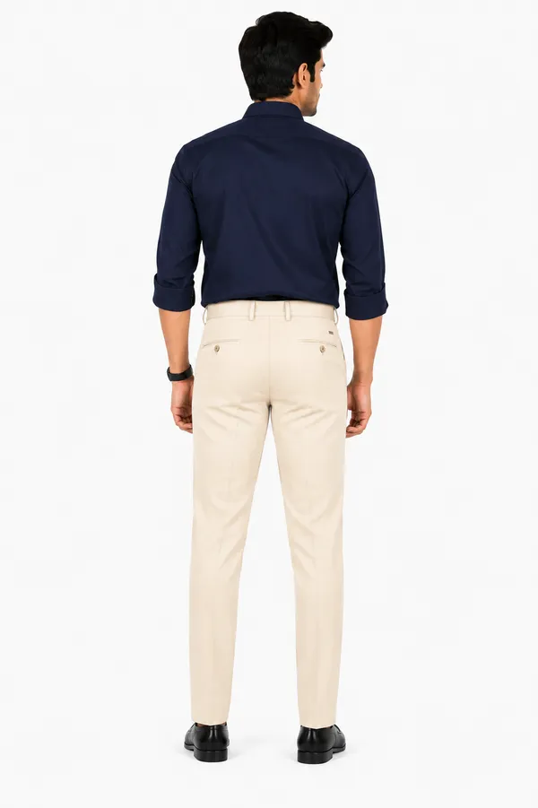The_DS_Men's_Cotton_Touch_Regular_Fit_Casual_Trouser_|_Solid_Mid_Rise_Casual_Wear_Pant_|_Cream