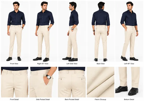 The_DS_Men's_Cotton_Touch_Regular_Fit_Casual_Trouser_|_Solid_Mid_Rise_Casual_Wear_Pant_|_Cream