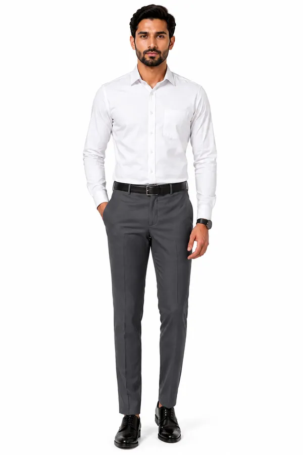 The_DS_Men's_Cotton_Touch_Regular_Fit_Casual_Trouser_|_Solid_Mid_Rise_Casual_Wear_Pant_|_Dark_Grey