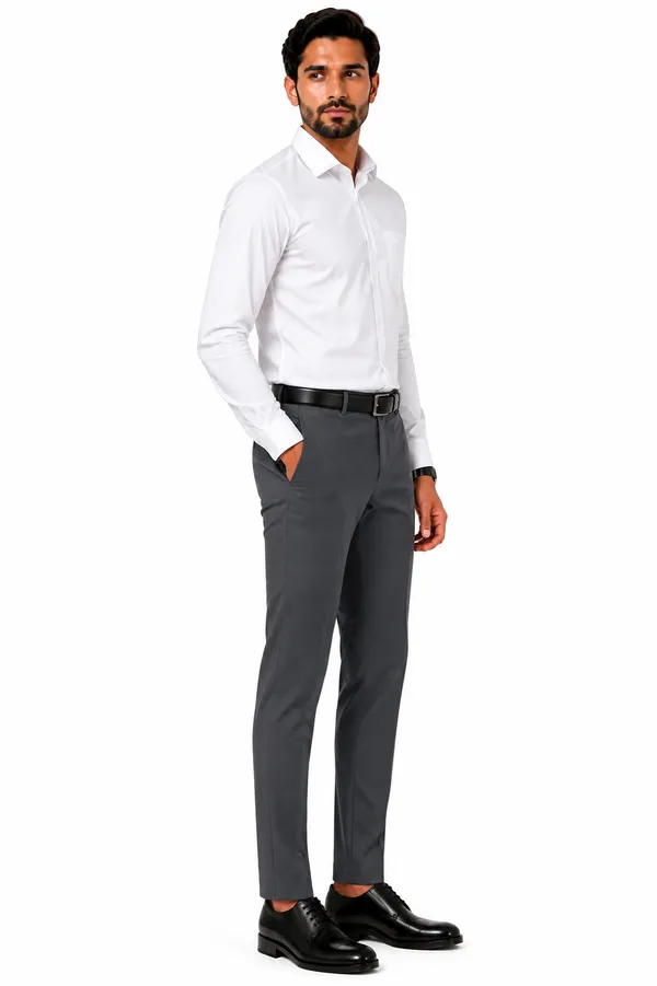 The_DS_Men's_Cotton_Touch_Regular_Fit_Casual_Trouser_|_Solid_Mid_Rise_Casual_Wear_Pant_|_Dark_Grey