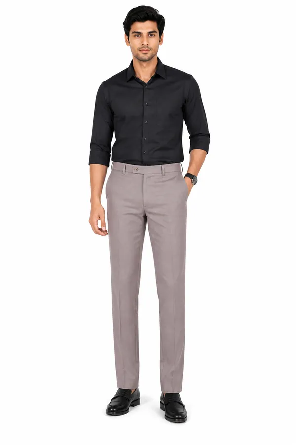 The_DS_Men's_Cotton_Touch_Regular_Fit_Casual_Trouser_|_Solid_Mid_Rise_Casual_Wear_Pant_|_Dust_Grey
