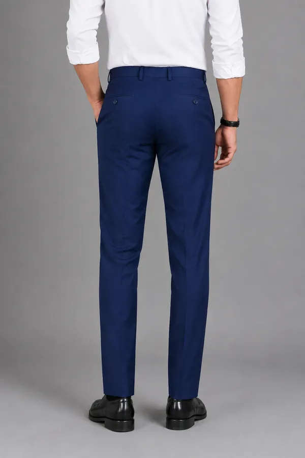 The_DS_Men's_Cotton_Touch_Regular_Fit_Casual_Trouser_|_Solid_Mid_Rise_Casual_Wear_Pant_|_Ink_Blue