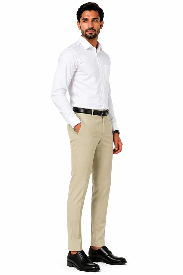 The_DS_Men's_Cotton_Touch_Regular_Fit_Casual_Trouser_|_Solid_Mid_Rise_Casual_Wear_Pant_|_Khaki