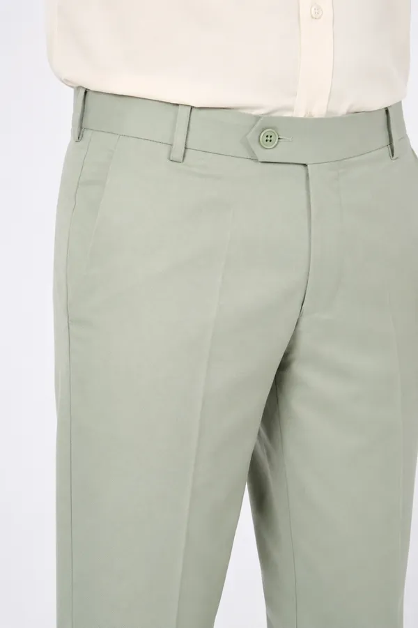 The_DS_Men's_Cotton_Touch_Regular_Fit_Casual_Trouser_|_Solid_Mid_Rise_Casual_Wear_Pant_|_Light_Green