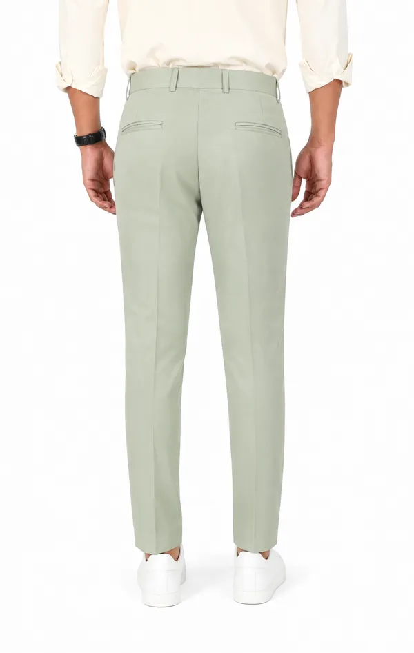 The_DS_Men's_Cotton_Touch_Regular_Fit_Casual_Trouser_|_Solid_Mid_Rise_Casual_Wear_Pant_|_Light_Green