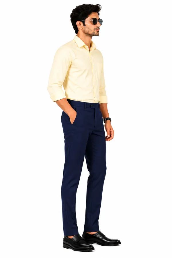 The_DS_Men's_Cotton_Touch_Regular_Fit_Casual_Trouser_|_Solid_Mid_Rise_Casual_Wear_Pant_|_Navy_Blue