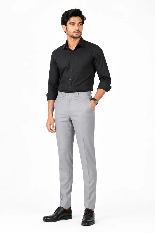 The_DS_Men's_Cotton_Touch_Regular_Fit_Casual_Trouser_|_Solid_Mid_Rise_Casual_Wear_Pant_|_Silver_Grey