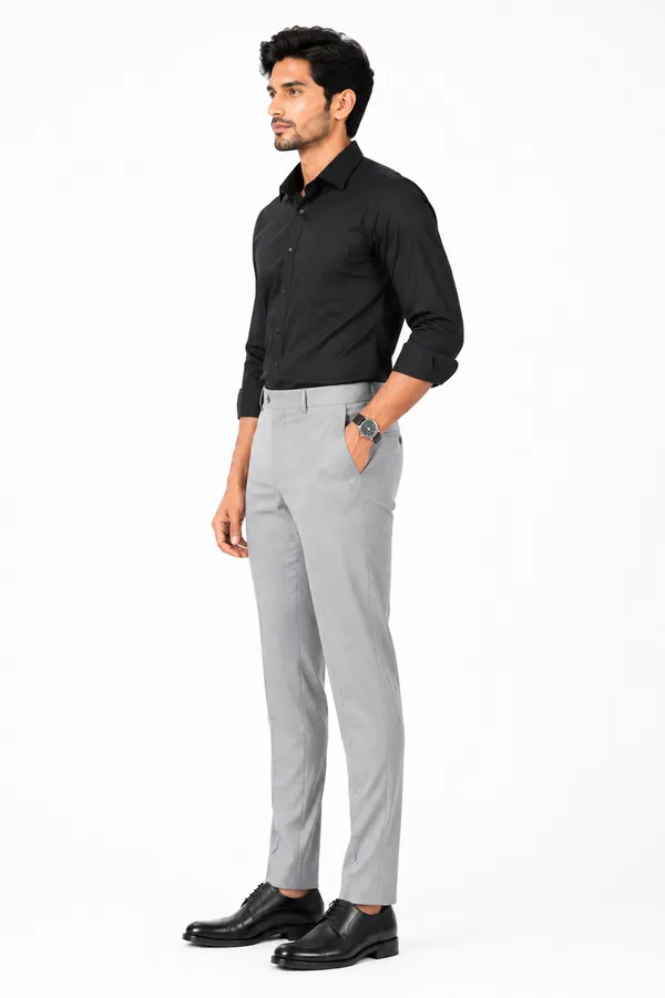 The_DS_Men's_Cotton_Touch_Regular_Fit_Casual_Trouser_|_Solid_Mid_Rise_Casual_Wear_Pant_|_Silver_Grey