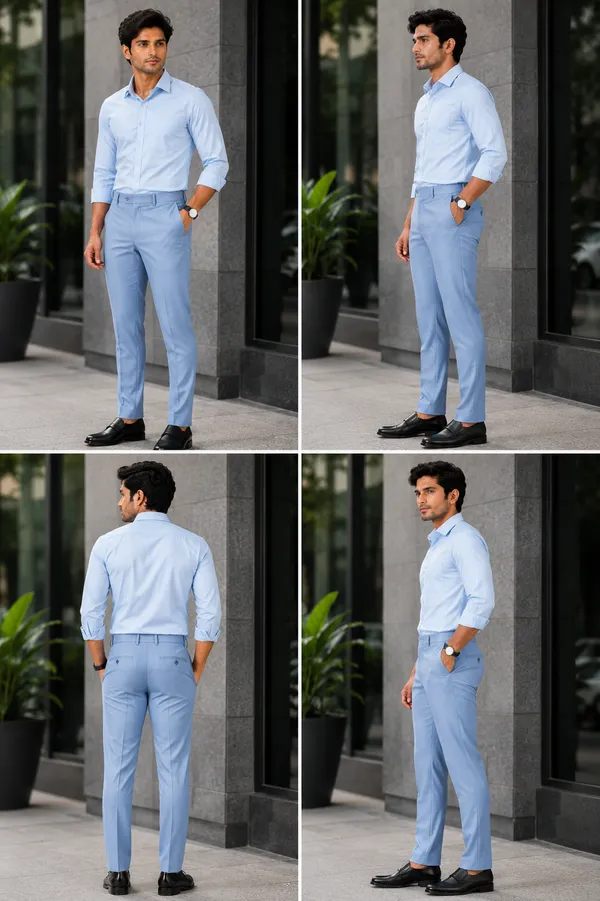 The_DS_Men's_Cotton_Touch_Regular_Fit_Casual_Trouser_|_Solid_Mid_Rise_Casual_Wear_Pant_|_Sky_Blue