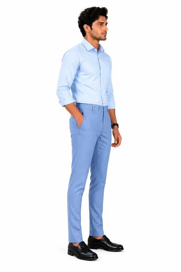 The_DS_Men's_Cotton_Touch_Regular_Fit_Casual_Trouser_|_Solid_Mid_Rise_Casual_Wear_Pant_|_Sky_Blue