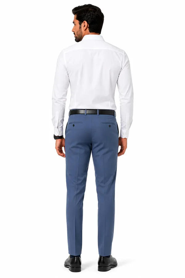 The_DS_Men's_Cotton_Touch_Regular_Fit_Casual_Trouser_|_Solid_Mid_Rise_Casual_Wear_Pant_|_Steel_Blue