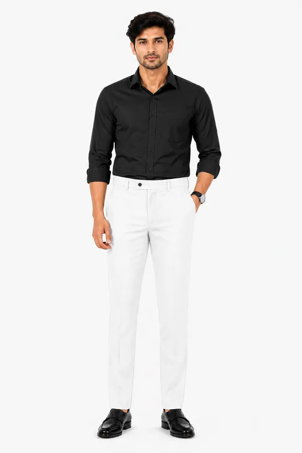 The_DS_Men's_Cotton_Touch_Regular_Fit_Casual_Trouser_|_Solid_Mid_Rise_Casual_Wear_Pant_|_White