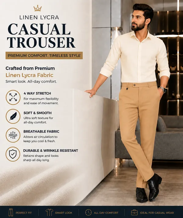 The_DS_Men's_Linen_Lycra_Regular_Fit_Casual_Trousers_|_Solid_|_Mid