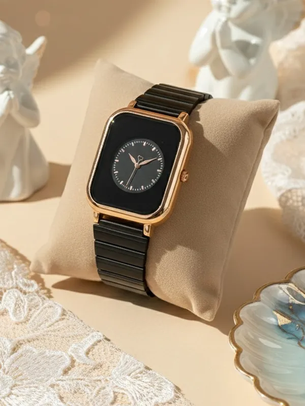 Rose_Gold_Black_Square_Dial_Watch_for_Women