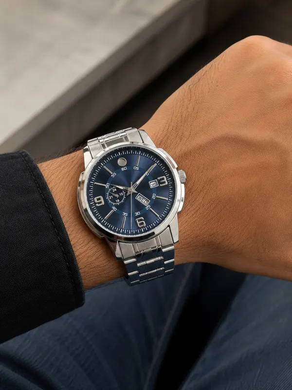 Silver_Stainless_Steel_Chronograph_Watch_For_Men
