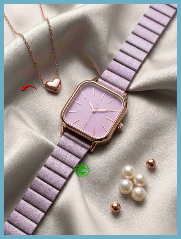 Purple_Metal_Square_Dial_Watch_For_Women
