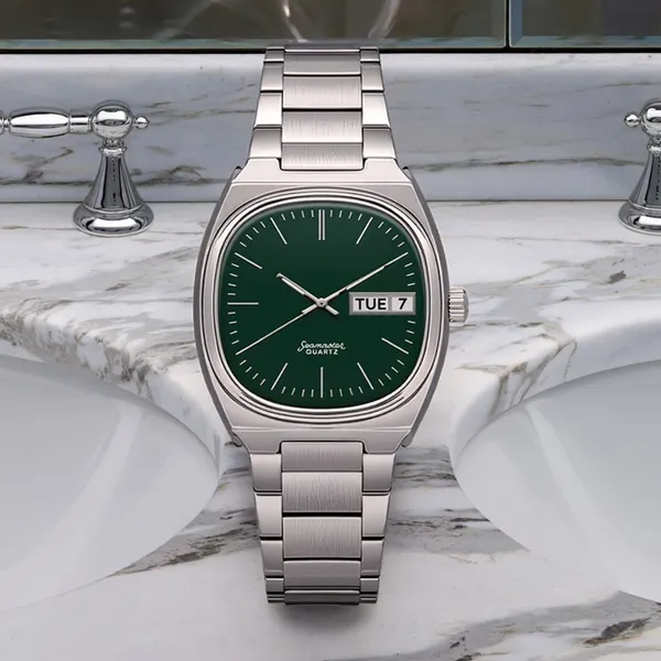 Silver_Green_Dial_Day_Date_Quartz_Watch