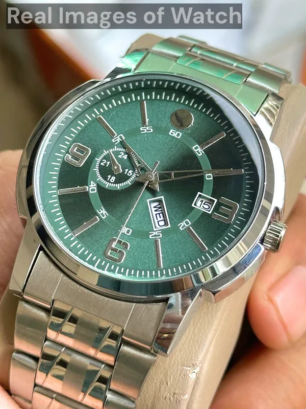 Silver_Metal_Strap_Green_Dial_Analog_Watch_for_Men