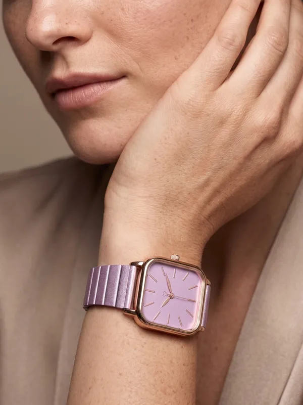 Purple_Metal_Square_Dial_Watch_For_Women