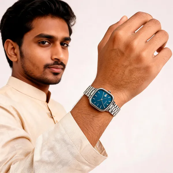 Silver_Metal_Bracelet_Square_Analog_Watch_For_Adults