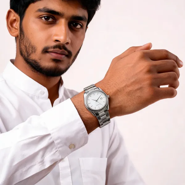 Silver_Stainless_Steel_White_Dial_Metal_Bracelet_Analog_Watch_For_Men