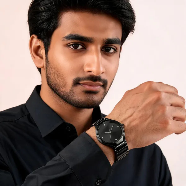 Black_Stainless_Steel_Black_Dial_Metal_Bracelet_Analog_Watch_For_Men